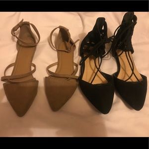 2 pairs of flats